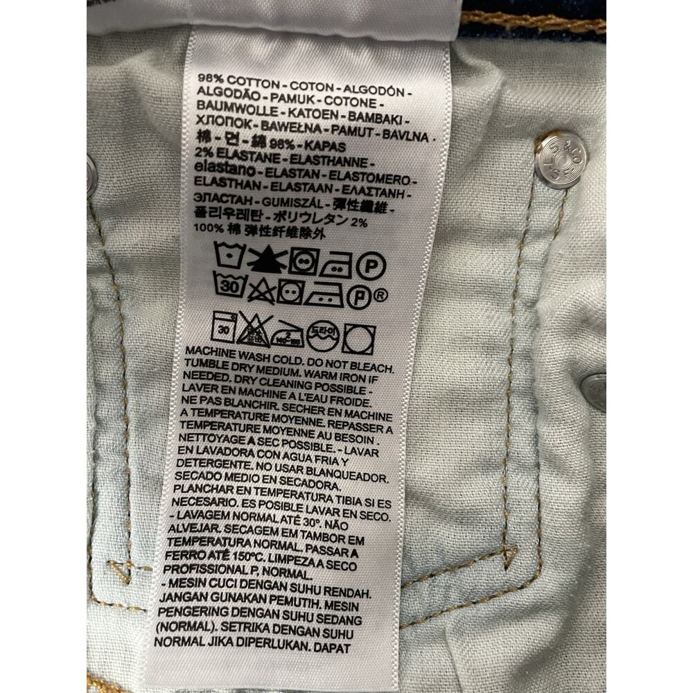 Levi’s 513 Men’s Jeans W34 L32 Blue Denim Slim Straight 100% Cotton - Picture 9 of 9